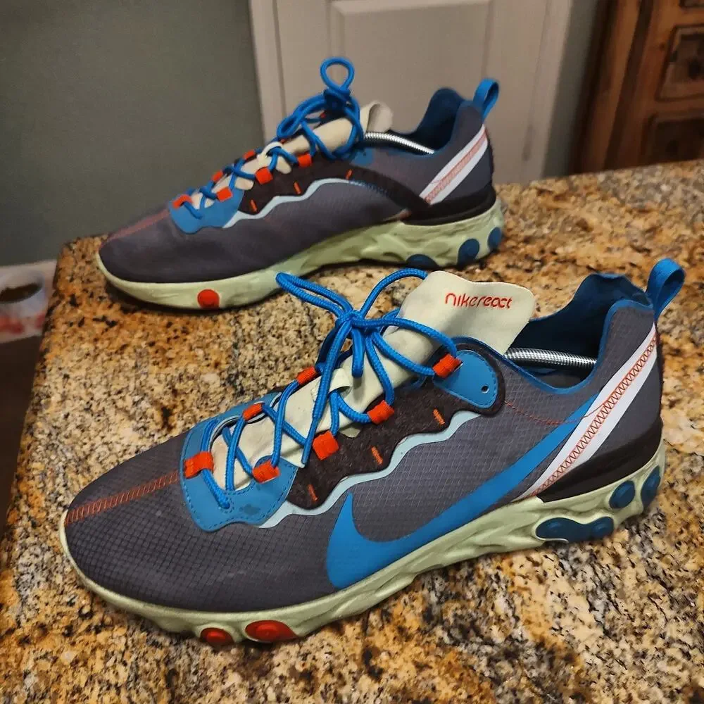 Nike React Element 55 SE Multicolored Men’s CT1142-700 Size 13 US Sneakers
